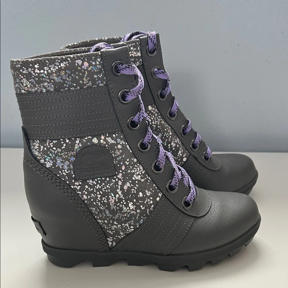 Sorel Lexie Ankle Boot Wedge Sparkle Waterproof
